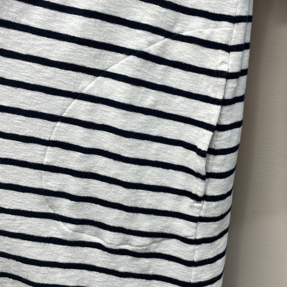 J. Jill Striped Open Front Long Duster Cardigan Sweater S Petite - Picture 4 of 16